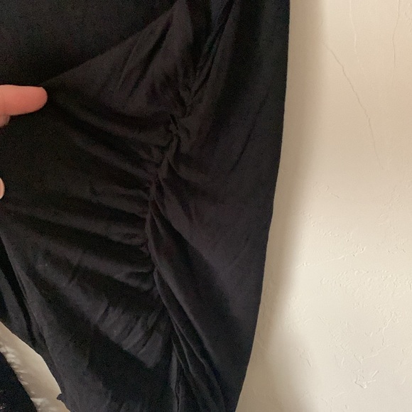 Serene Blue  Black Lace Cutout Tee - Picture 3 of 5